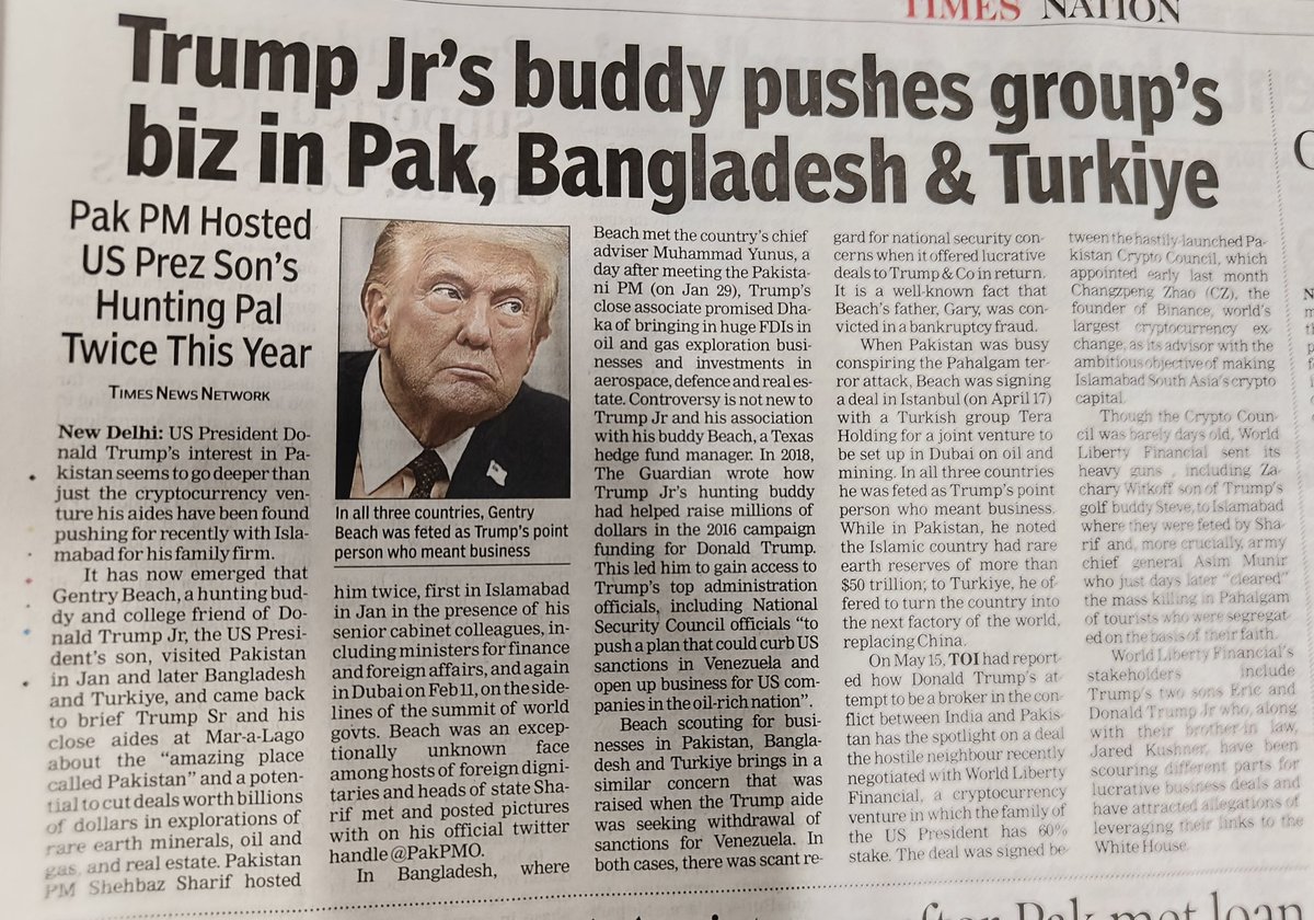 It has always been a money making business for him. If Indians think he is a friend of India, you are the biggest fools.