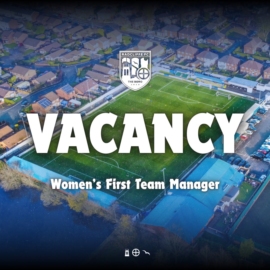 Radcliffe FC Women (@radcliffe_women) on Twitter photo ๐ผ ๐ฉ๐ฎ๐ฐ๐ฎ๐ป๐ฐ๐ | Womenโs First Team Manager
Weโre seeking a new Manager to lead our growing and ambitious Womenโs First Team, read more information on the role and how to apply below.
๐๏ธ bit.ly/3SdJRrs
#WeAreRadcliffe #UTB
<a href="/RFCWreserves/">Radcliffe FC Women Reserves</a> ๐ผ ๐ฉ๐ฎ๐ฐ๐ฎ๐ป๐ฐ๐ | Womenโs First Team Manager
Weโre seeking a new Manager to lead our growing and ambitious Womenโs First Team, read more information on the role and how to apply below.
๐๏ธ bit.ly/3SdJRrs
#WeAreRadcliffe #UTB
<a href="/RFCWreserves/">Radcliffe FC Women Reserves</a>