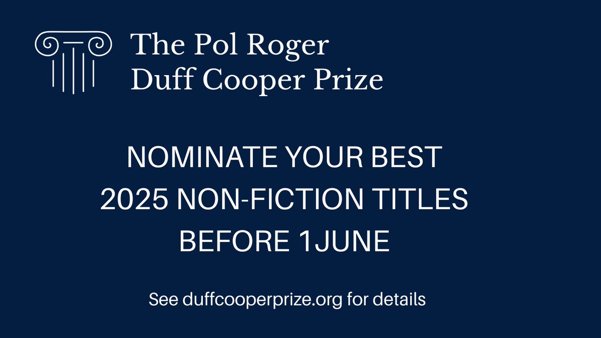 The Pol Roger Duff Cooper Prize tweet media