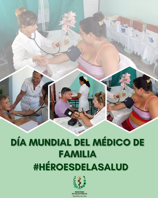 👩‍⚕️Hace 15 años se aprobó el Día Mundial del Médico de la Familia por la Organización Mundial de Médicos de Familia. El objetivo de la celebración es destacar el papel y la contribución de los médicos de familia en los sistemas sanitarios de todo el mundo.

#CubaEsSalud