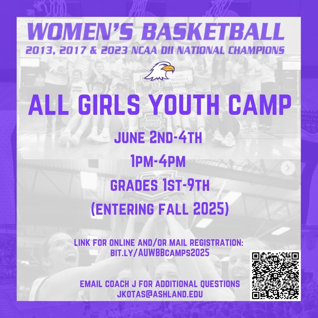 𝗧𝗪𝗢 𝗪𝗘𝗘𝗞𝗦 𝗢𝗨𝗧 from our gym being packed with future eagles! Are you signed up? Sign up with the link below to secure your spot! (t-shirt and basketball included)!

𝗚𝗢 𝗘𝗔𝗚𝗦!!

bit.ly/AUWBBcamps2025
