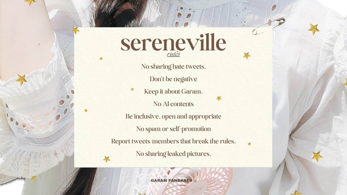 GARAMGLOBAL's tweet photo. Welcome to sereneville 🤍🐇

To keep this community safe and positive, please be mindful of the following rules.

Moderators have free rein to remove violators or any suspicious posts. 

Refer yourself to the "about" tab for more information. Have fun, be respectful, and enjoy! https://t.co/WhRLk64feM