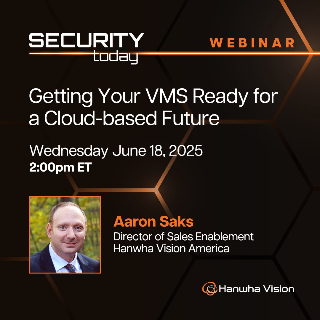 Is cloud the right fit for your surveillance operations? Join Aaron Saks for a live webinar exploring the evolving role of cloud in video surveillance and the growing impact of Video Management Software as a Service.
 hubs.ly/Q03n6VpS0 

June 18, 2025 @ 2 PM ET
