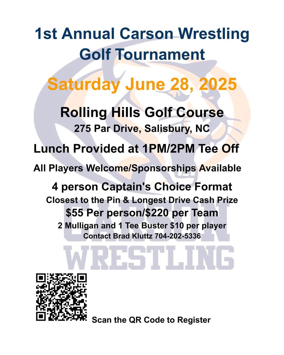 Carson High School Wrestling (@carsoncougarwre) on Twitter photo Come enjoy a round of golf and support the Carson Wrestling Program. <a href="/CarsonAthletics/">Jesse C. Carson High School Athletics</a> <a href="/JCHSBoosterClub/">JCHS Booster Club</a> <a href="/JCHSCougars/">Jesse C. Carson High School</a> Come enjoy a round of golf and support the Carson Wrestling Program. <a href="/CarsonAthletics/">Jesse C. Carson High School Athletics</a> <a href="/JCHSBoosterClub/">JCHS Booster Club</a> <a href="/JCHSCougars/">Jesse C. Carson High School</a>