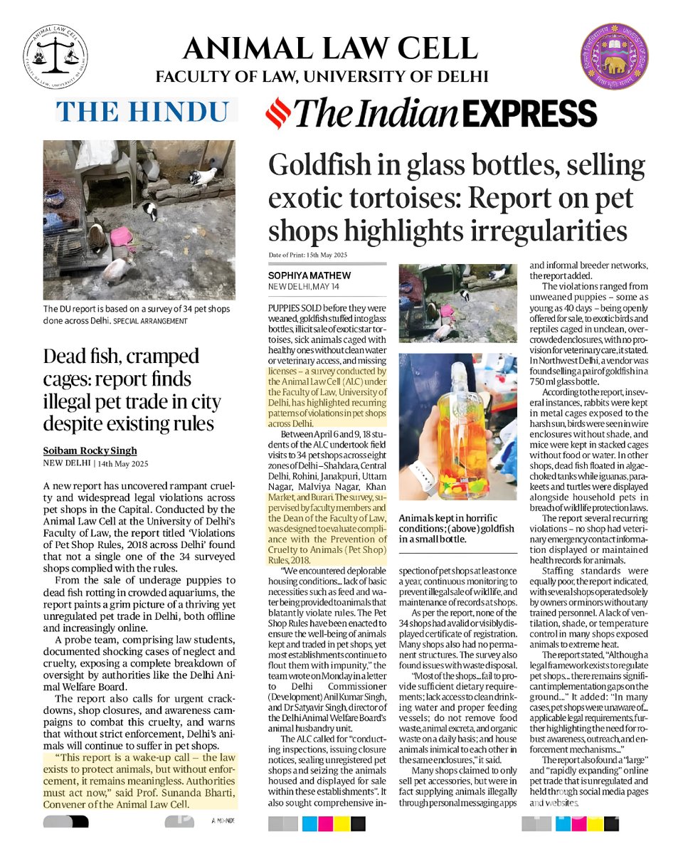 Animal Law Cell, Faculty of Law, Delhi University tweet media