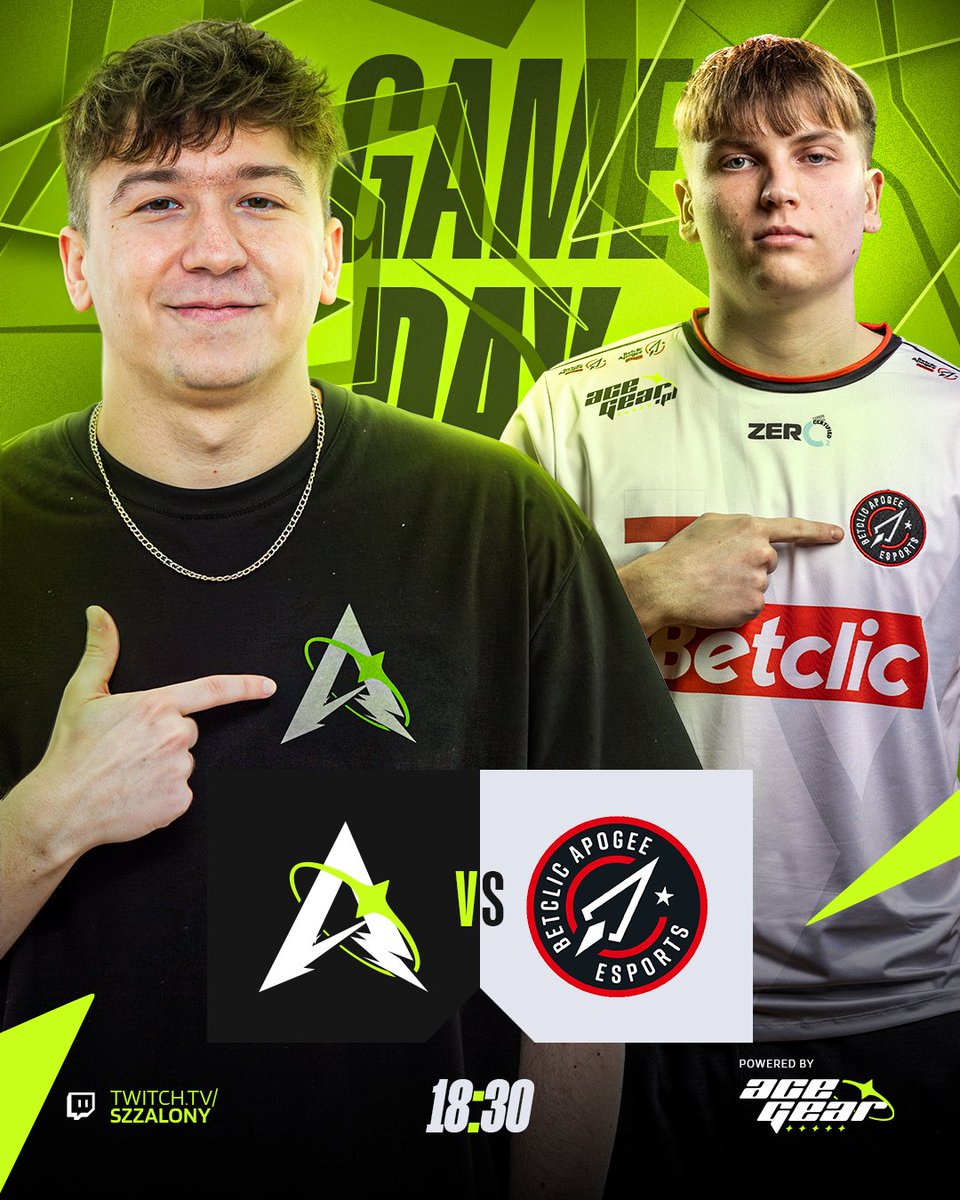 18:30 JEDZIEMY Z BO3 vs. <a href="/BetclicApogee/">Betclic Apogee Esports</a> 

Dziś w testowanym składzie: 
<a href="/SzalonyVal/">Szalony</a>
<a href="/kenobival/">kenobi</a>
<a href="/tweethyVAL/">tweethy</a> 
<a href="/xadmeow/">xad</a> 
<a href="/adm1k/">adm1k</a> 

Streamy u Dawida i Kacpra oraz na Twitchu <a href="/BetclicApogee/">Betclic Apogee Esports</a>