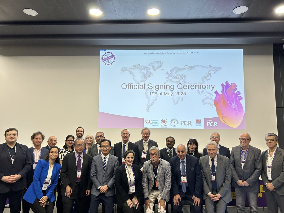 B. Hadley Wilson MD (@hadleywilsonmd) on Twitter photo Historic signing of MOU at Stent Save a Life (SSL)Forum at PCR 2025 today: ACC’s Global Heart Attack Treatment Initiative (GHATI)to collaborate with SSL on STEMI in Tanzania. Next step other LMICs? #euroPCR <a href="/HadleyWilsonMD/">B. Hadley Wilson MD</a> <a href="/ACCinTouch/">American College of Cardiology</a> <a href="/AtriumHealth/">Atrium Health</a> Historic signing of MOU at Stent Save a Life (SSL)Forum at PCR 2025 today: ACC’s Global Heart Attack Treatment Initiative (GHATI)to collaborate with SSL on STEMI in Tanzania. Next step other LMICs? #euroPCR <a href="/HadleyWilsonMD/">B. Hadley Wilson MD</a> <a href="/ACCinTouch/">American College of Cardiology</a> <a href="/AtriumHealth/">Atrium Health</a>