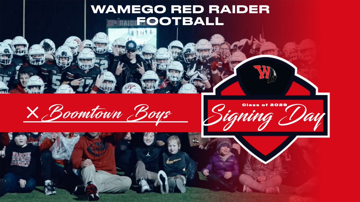Ready to welcome the class of 2029 to the high school program!  Thursday evening starting at 6:30 pm at the Wamego Sports Complex.