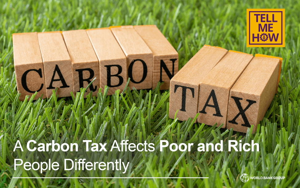 WorldBankKenya's tweet image. Carbon pricing is one the most talked-about policy options to address #ClimateChange, but a #CarbonTax affects poor &amp;amp; rich people differently depending on the country context. How should gov&apos;t think about a carbon tax’s distributional effect? wrld.bg/n2bq50VUZh3 #TellMeHow🎙️