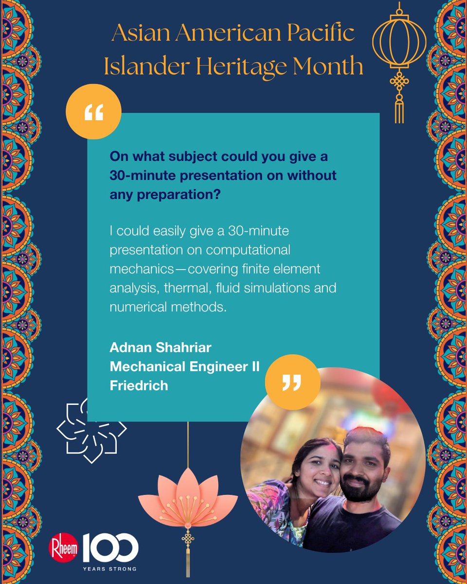 Our #AAPIHeritageMonth feature: Friedrich's Mechanical Engineer II Adnan Shahriar with Bangladeshi roots who balances fatherhood with the demands of being an expert in computational mechanics. His advice to future generations? "Stay curious and build relationships.”