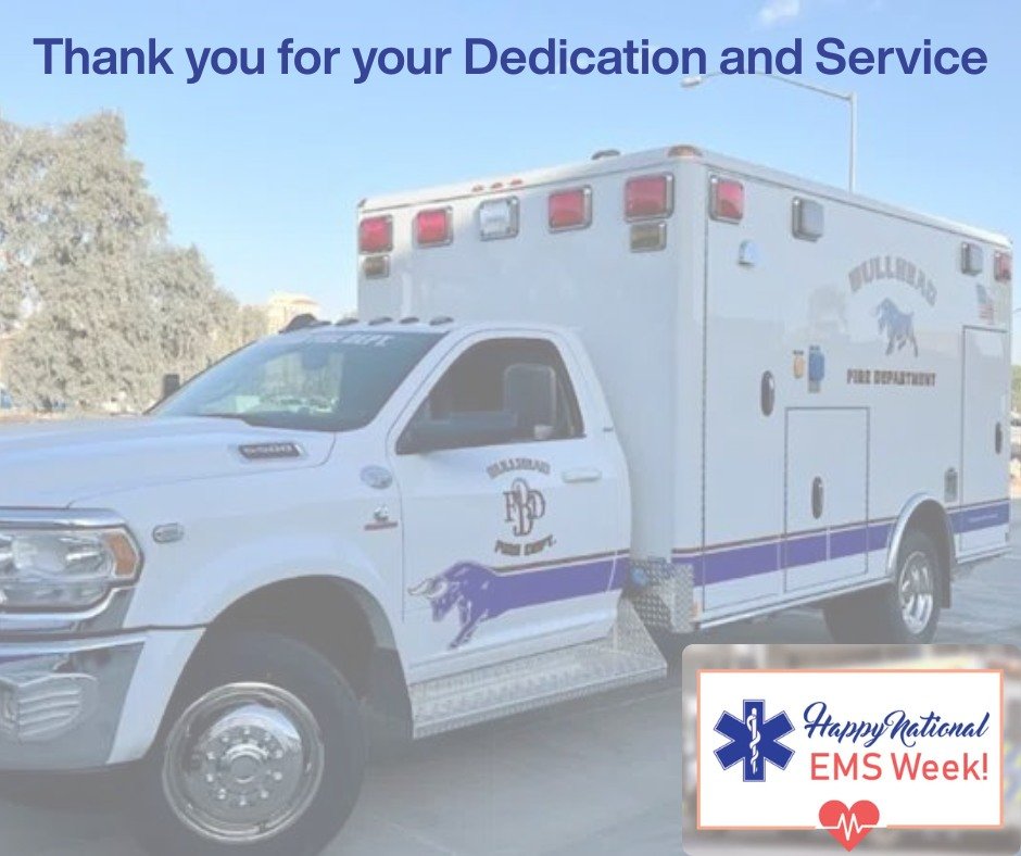 BullheadFire's tweet image. 📷 It’s National EMS Week!
A huge THANK YOU to all Emergency Medical Services professionals for your dedication, compassion, and life-saving service. 📷
We appreciate everything you do—today and every day! #EMSWeek #bullheadfire