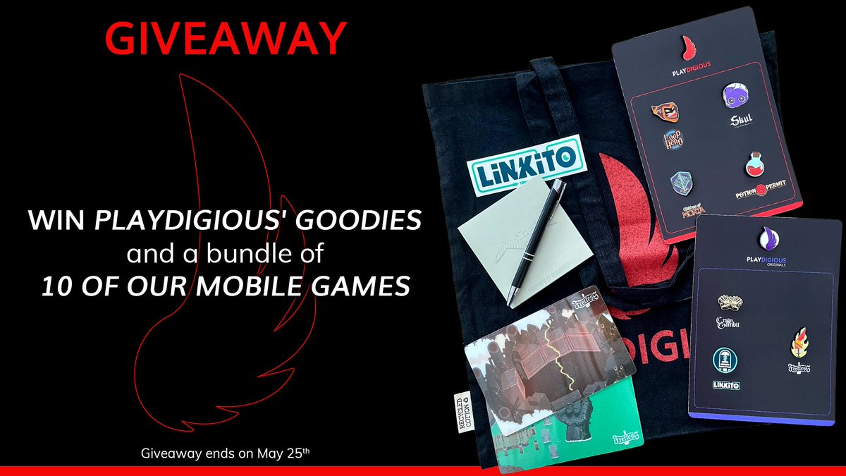 This week, Playdigious is celebrating its 10 year anniversary! And we begin with a giveaway!

What's to win?
1st prize:
A bag of goodies, including special pins + a bundle of 10 keys to our games

2nd prize:
A bundle of 10 keys to our games

You have until this Sunday!