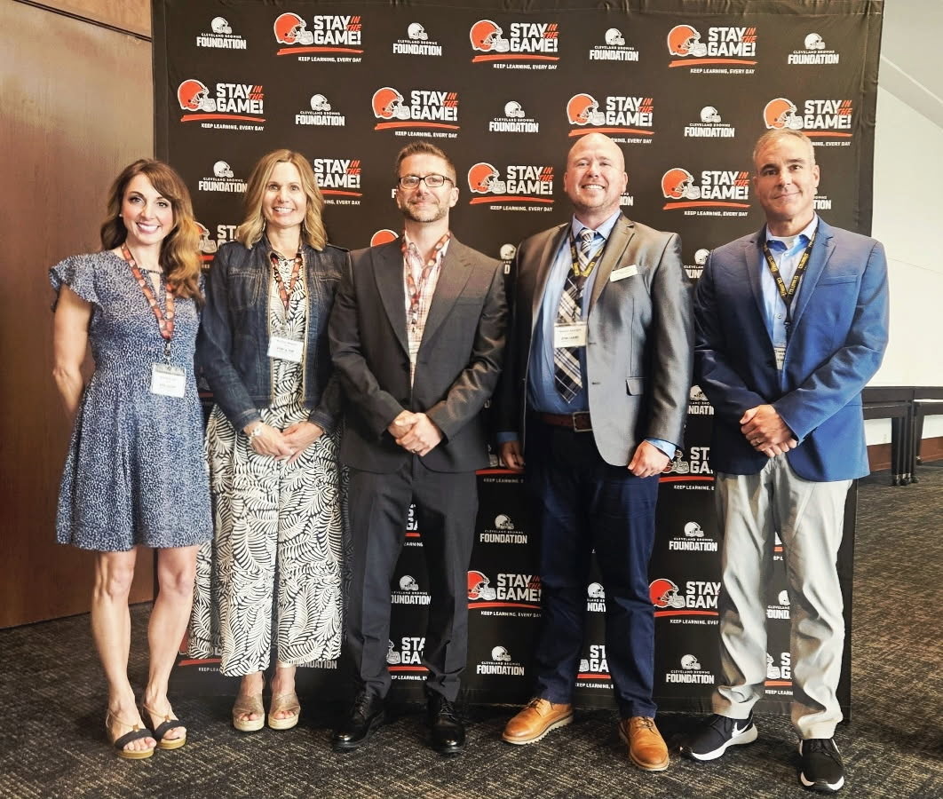 ESCLC's tweet photo. We're grateful to @SITG_Browns and the @OHEducation  for hosting #AttendOhio! @SuptFrancoGallo and @SSTregion2's Josh Preece shared low-cost, high-impact attendance strategies. Thanks to all who continue this vital work to help students stay, learn, and grow. https://t.co/UtPC3GbCwE