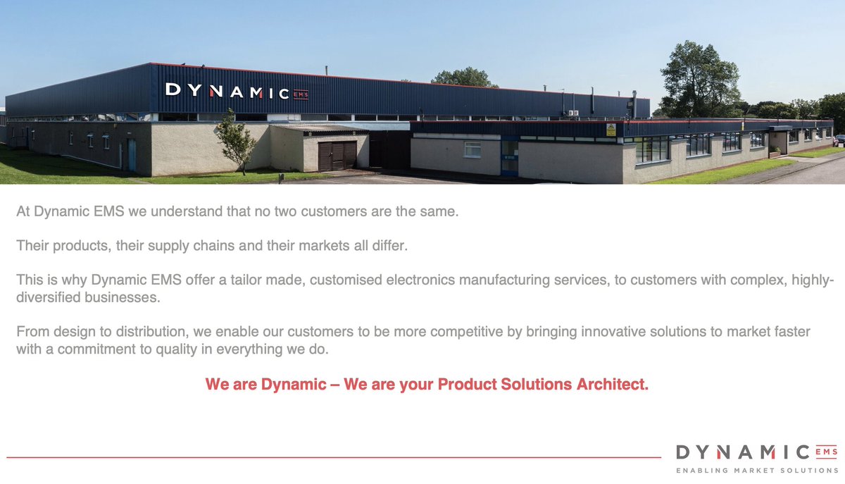 DynamicEMS_News's tweet image. We don’t do off-the-shelf.
At Dynamic EMS, every customer gets a tailor-made solution — because no two OEMs are the same.
From design to delivery, we’re your Product Solutions Architect - #MakeItDynamic #EMS #ElectronicsManufacturing #CustomSolutions dynamic-ems.com
