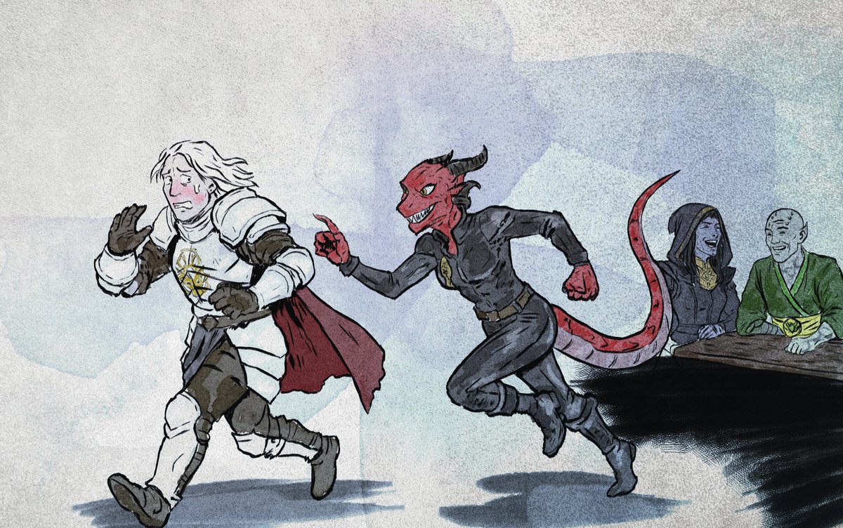 Я сейчас веду несколько ДнД кампейнов, и в Экспедиции в Уайтлайт свой вайб)
спасибо моим игрокам)) <a href="/olmlnnk/">славная мразотка</a> <a href="/captain__pie/">Hannyá 🎐</a>  и <a href="/bakerytime/">Cherchill</a>, которые так сказать задали настрой))

аж арт набросал