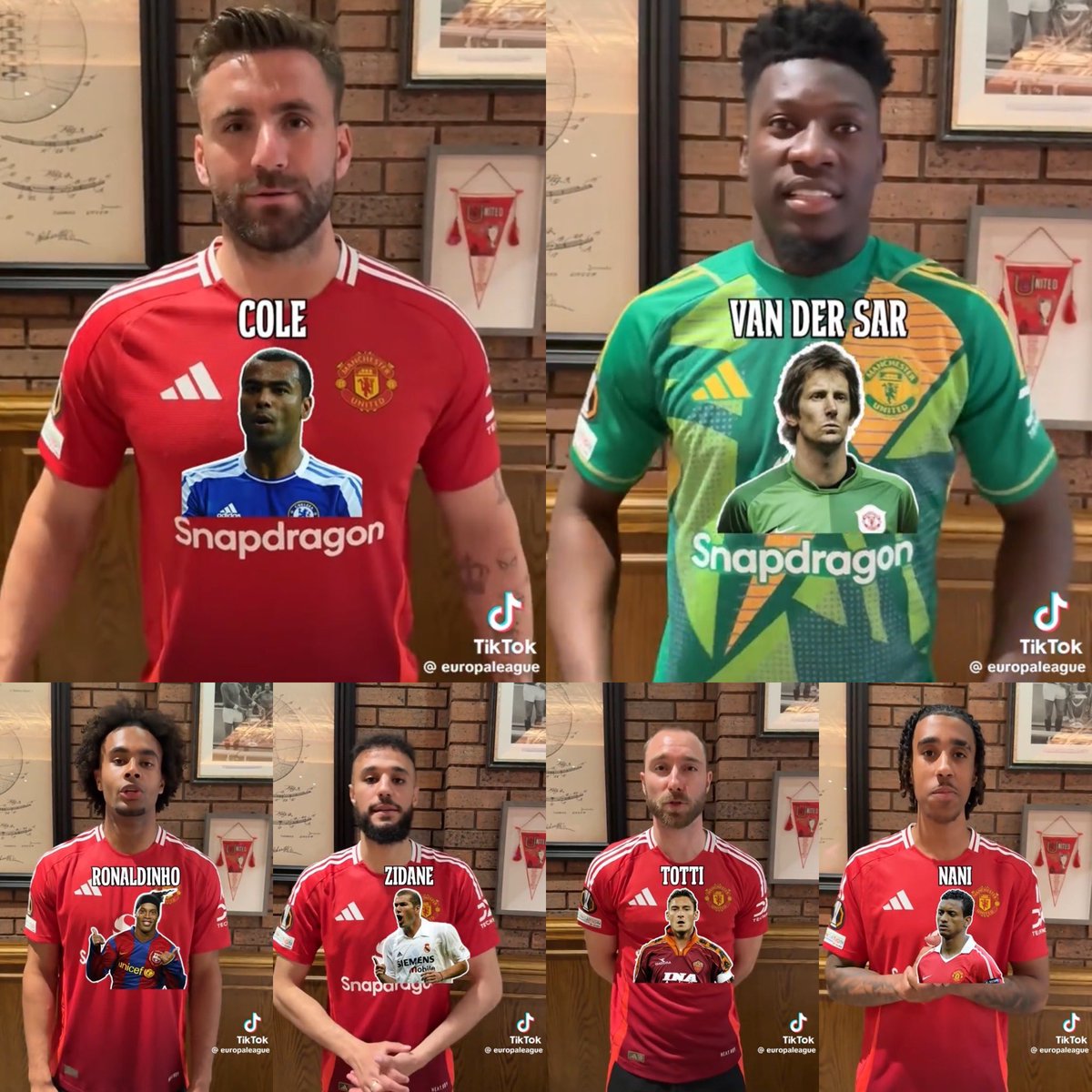 🚨Manchester United players idols growing up.

Bruno: Ronaldinho &amp; Cristiano.
Amad: Messi.
De Ligt: Ronaldo.
Højlund: Ronaldo.
Mainoo: Ronaldinho
Garnacho: Ronaldo, Messi &amp; Neymar.
Ugarte: Messi.
Shaw: Ashley Cole.
Onana: Van Der Sar
Zirkzee: Ronaldinho.
Mazraoui: Zidane.