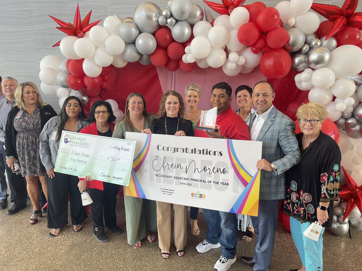 Ector County ISD (@ectorcountyisd) on Twitter photo Surprise delivery#2…<a href="/BigRedBronchos/">Odessa High School</a> Efrain Moreno is our Secondary Principal of the Year! Congratulations! #ECISDproud #TeamECISD
Thank you, Education Foundation, for rewarding these team members, too! Surprise delivery#2…<a href="/BigRedBronchos/">Odessa High School</a> Efrain Moreno is our Secondary Principal of the Year! Congratulations! #ECISDproud #TeamECISD
Thank you, Education Foundation, for rewarding these team members, too!