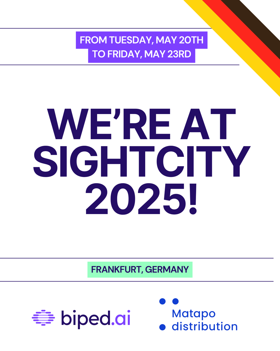 walkwithbiped's tweet photo. We’re at #SightCity2025 in Frankfurt, May 20–23!
Come, meet us and try Noa, our smart mobility device!
📍 Booth L2.23 (Matapo Distribution)
🕚 Demos daily: 11AM, 2PM, 3PM
📲 Book your demo here:
🌍 EN: https://t.co/SR0uQXu4N2
🇩🇪 DE: https://t.co/R7AWCugA6H
#bipedAI #AssistiveTech https://t.co/B5421D352F