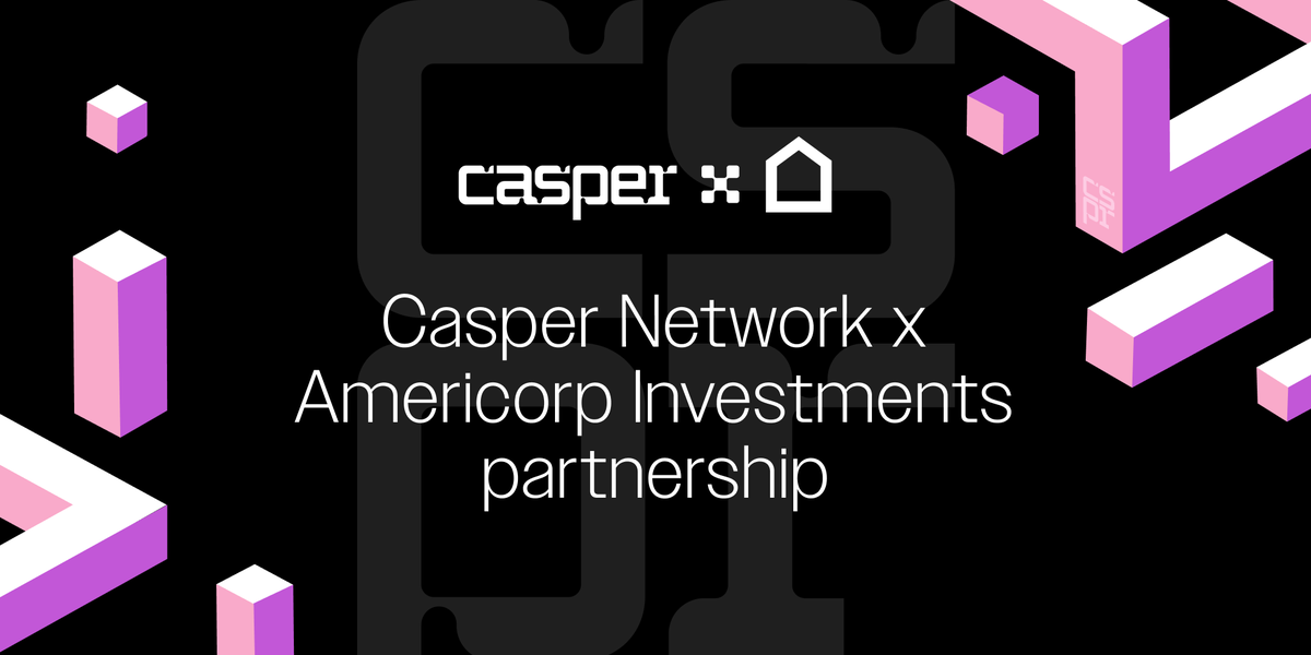 Casper_Network's tweet photo. “Americorp and Casper share a vision for the future of decentralized applications - one where cryptographically secured property rights, compliance and real-world use cases blend seamlessly. We are excited that the future of the parking industry, from enabling transparency and compliance through the tokenization of parking lots, will be built on the Casper Network.” - @GothamSenator CEO Casper Association 

Learn more about last week's Americorp x Casper partnership announcement 👉 https://t.co/79QFhXfwYo