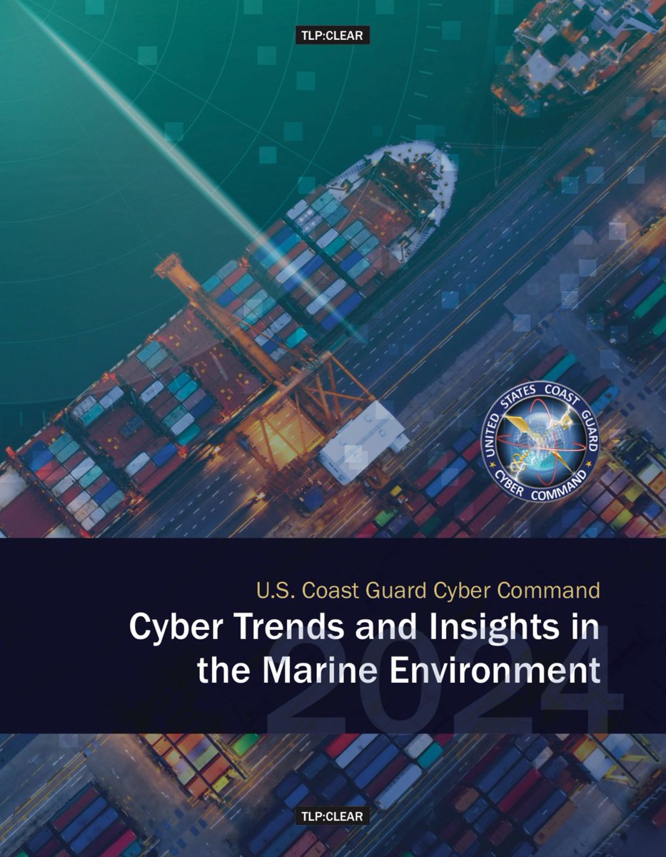 The 2024 CTIME report is out. CG Cyber Command shares key cyber risks and trends shaping the Marine Transportation System. Read it: tinyurl.com/mv9u9dyh