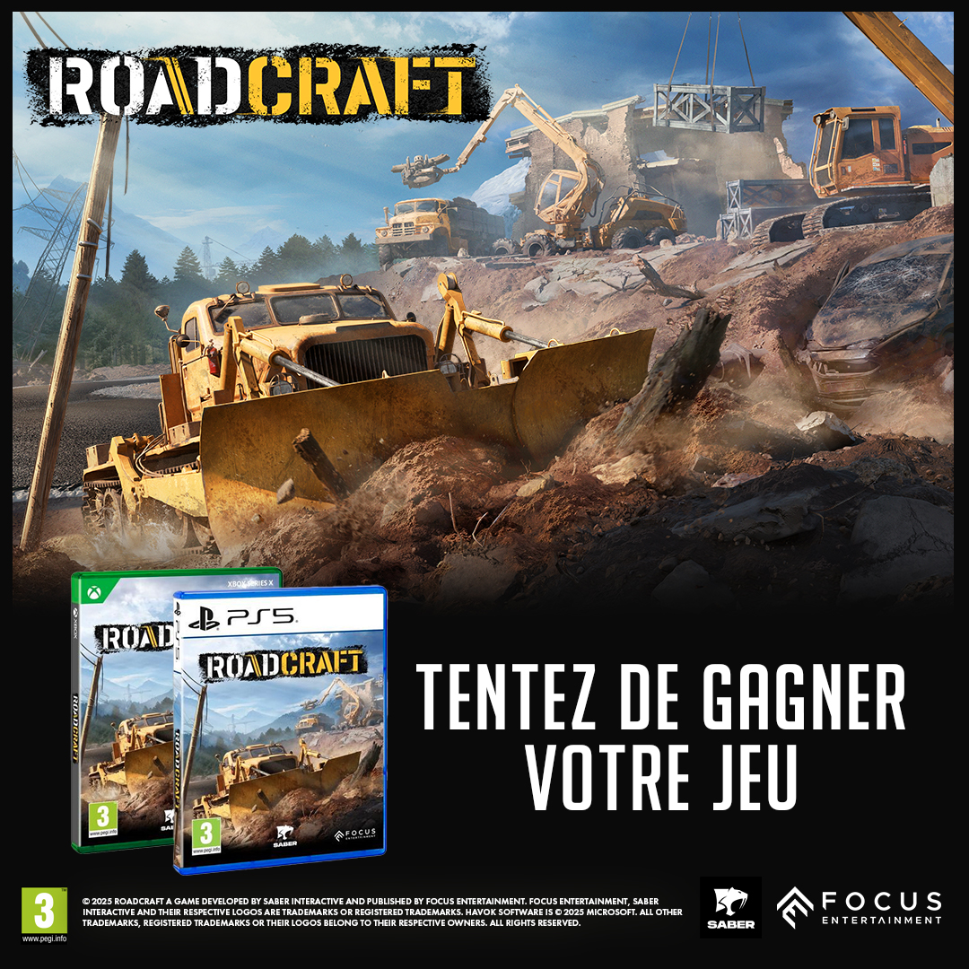 Micromania_Fr's tweet photo. On a un concours pour vous les amoureux des chantiers 🏗️
On vous fait gagner votre exemplaire de RoadCraft à l'occasion de la sortie du jeu !

Pour participer, c'est simple ⬇️
🚧 Like⁣⁣⁣, RT & Follow @Micromania_Fr
🚧 Mentionner en réponse un ami avec #MicromaniaRoadCraft

Tirage au sort dans 7 jours 🍀