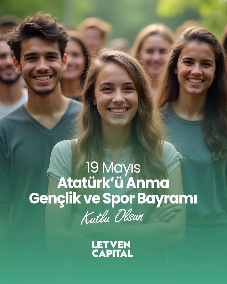19 Mayıs, bağımsızlık meşalesinin yakıldığı ve gençliğe armağan edilen eşsiz bir mirastır.

Letven Capital olarak, genç fikirlerin ve girişimlerin geleceği şekillendirme gücüne inanıyoruz.

Bu özel günde; cesareti, umudu ve yeniliği kutluyoruz.

Atatürk’ü Anma, Gençlik ve Spor