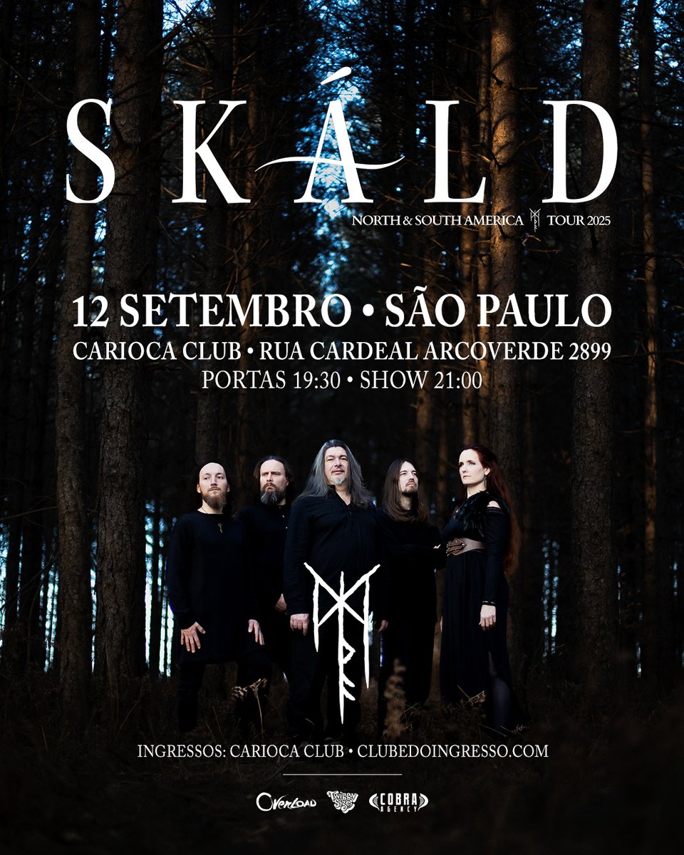 Overload orgulhosamente apresenta: SKÁLD pela primeira vez em São Paulo! Ingressos já à venda pelo Clube do Ingresso. 

clubedoingresso.com/evento/skaldem…