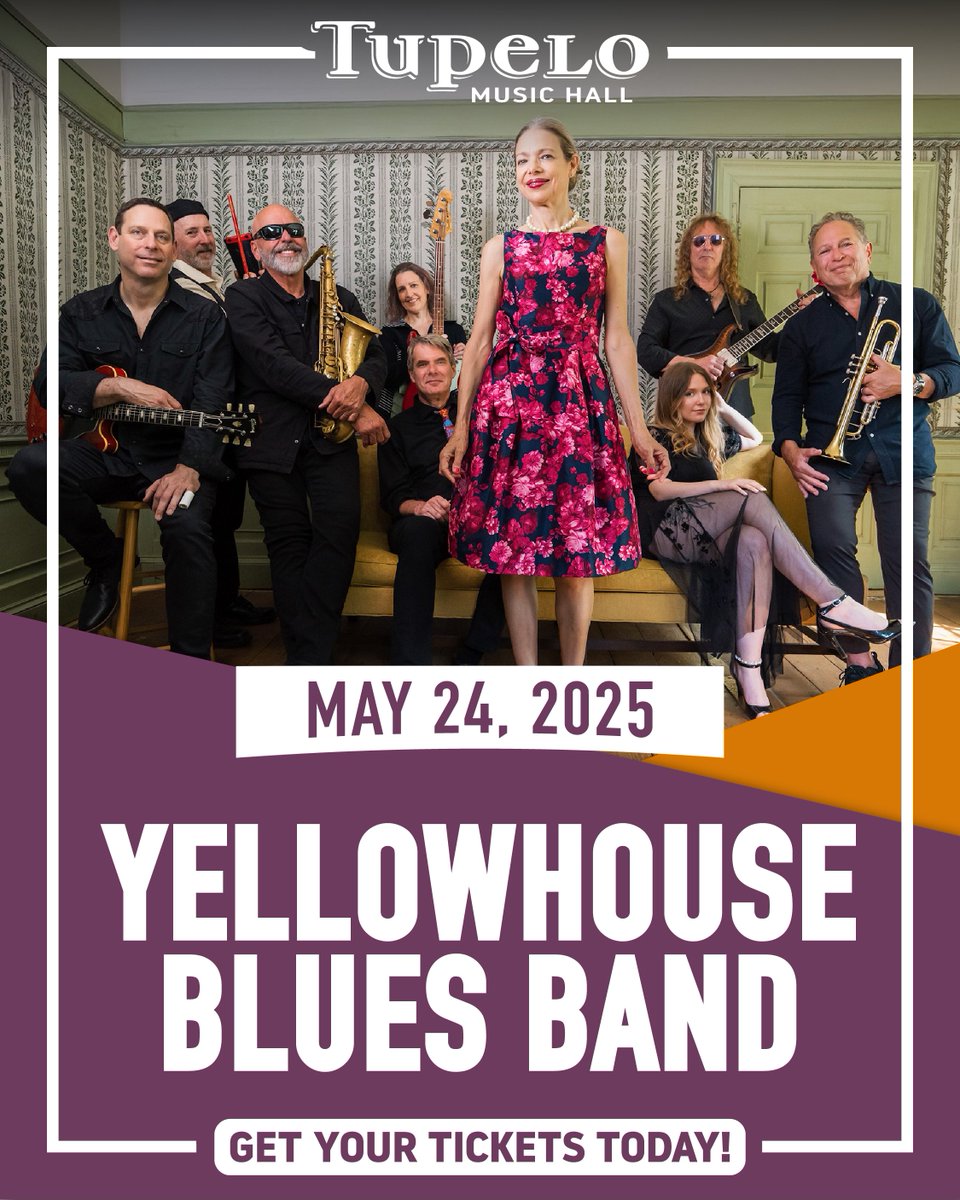 Don’t miss the Yellowhouse Blues Band bringing the heat to Tupelo Music Hall this Saturday night!  

tickets.tupelohall.com/TheYellowHouse…