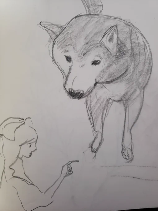 春にお空に登ったうちのワンコさん。描いた事も忘れてるのに、スケッチブックのそこら中に居て、どんどん昔のスケッチブックをたぐっていったら、パピー時代のコロコロしてるぼうやちゃんに会えた… 