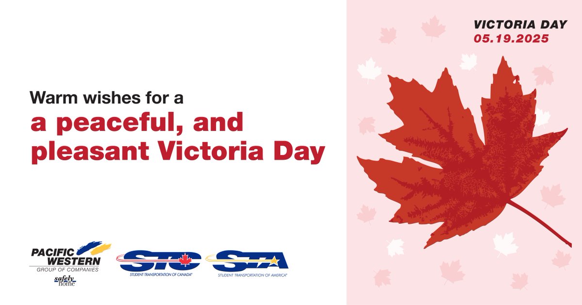 PrairieBus's tweet photo. Today, we celebrate the start of summer a day for barbecues and spending time with family and friends.  Whether you're relaxing at the lake, enjoying a backyard BBQ, or just soaking in the sunshine, we hope you have a great weekend. 🍁

#SafelyHome #VictoriaDay #HappyVictoriaDay https://t.co/z29Pgxb8xj