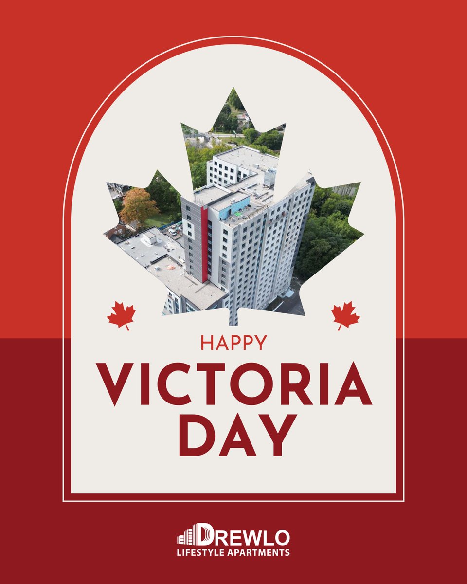 DrewloBURL's tweet photo. Happy Victoria Day Weekend from all of us at Drewlo Holdings!

Wishing you a relaxing and joyful long weekend filled with sunshine, good company, and great memories.

Enjoy the holiday!

#VictoriaDay #LongWeekendVibes #DrewloHoldings #Canada https://t.co/Pd2JSqL3vB