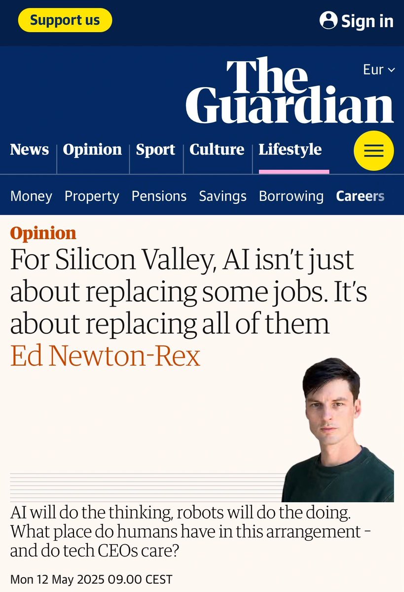 lukasbial's tweet photo. Mass tech unemployment? Unlikely, but automation &amp; AI are already displacing jobs—and it will accelerate. As Frey &amp; Osborne (Oxford) predicted, we’ll see disruption, not a jobless future. Time to adapt, just like with the Industrial Revolution or the internet. https://t.co/LBtuh7cIE1