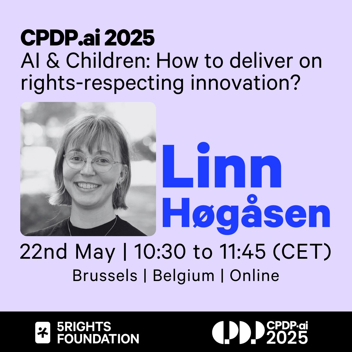 5Rights Foundation (@5rightsfound) on Twitter photo 🚨3 days until our panel at the <a href="/CPDPconferences/">CPDP Conferences</a> 2025.
Join <a href="/linnhogasen/">Linn Høgåsen</a>, Digital Policy Officer at Forbrukerrådet/Norwegian Consumer Council! We must protect children from online harms, without neglecting their right to learn, play and participate.
✍️ 5rightsfoundation.com/cpdp-ai-2025-d… 🚨3 days until our panel at the <a href="/CPDPconferences/">CPDP Conferences</a> 2025.
Join <a href="/linnhogasen/">Linn Høgåsen</a>, Digital Policy Officer at Forbrukerrådet/Norwegian Consumer Council! We must protect children from online harms, without neglecting their right to learn, play and participate.
✍️ 5rightsfoundation.com/cpdp-ai-2025-d…
