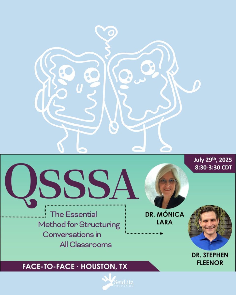 VNGvisuals's tweet image. The #VisualNonGlossary &amp;amp; #QSSSA go together like peanut butter &amp;amp; jelly! We can't wait for VNG creator @StFleenor &amp;amp; @Seidlitz_Ed CEO @DrMLara to team up for a phenomenal #QSSSA training in July. Have you registered yet? seidlitzeducation.com/qsssajul29/