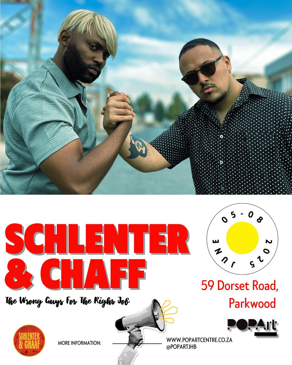 Schlenter &amp; Chaff — two criminal lawyers from the South of Joburg built their firm on gangsters, bribes &amp; legal loopholes. And now they are defending an innocent man. Starring Themba Dlamini &amp; Oliver-Che Naidu. Directed by Martin Grendele. 
Don’t miss out.