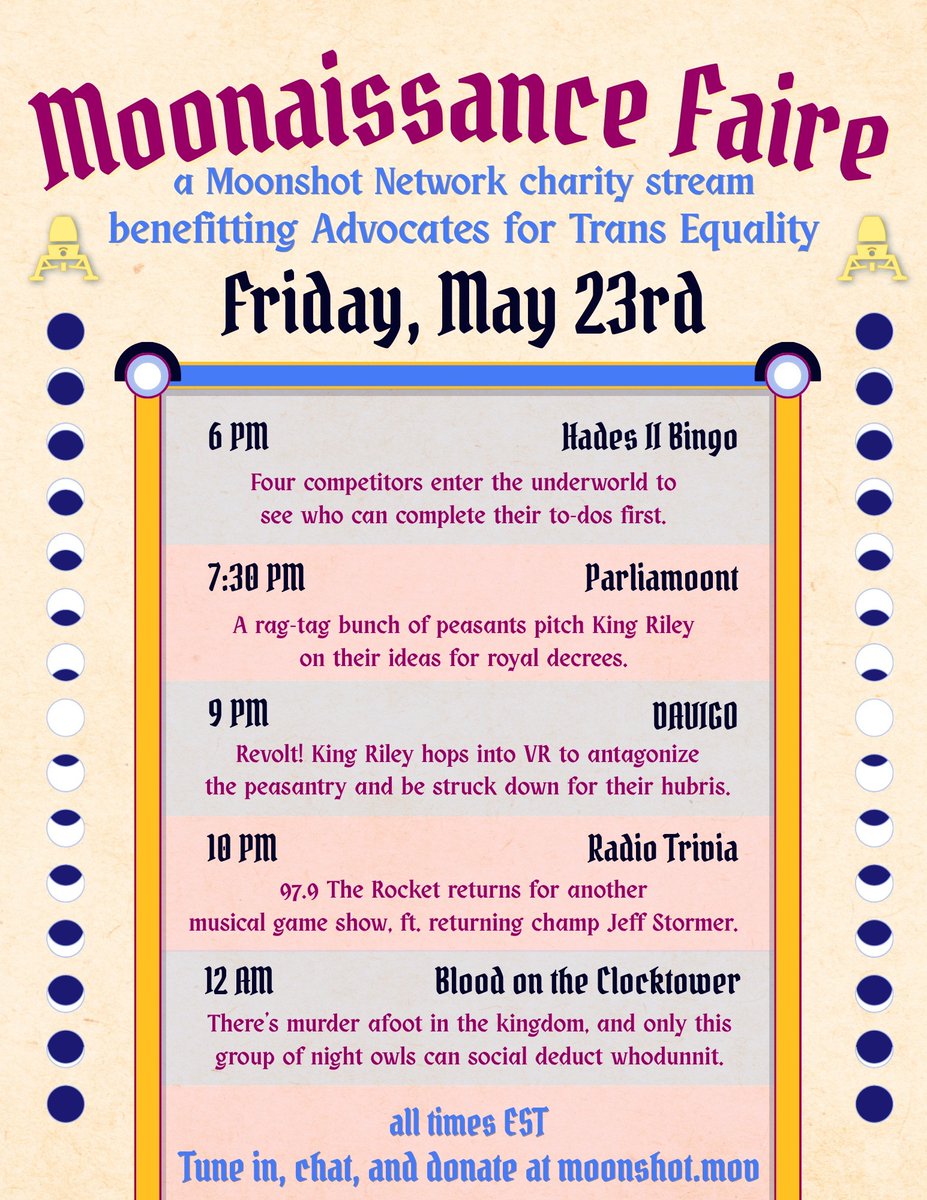 ematsca's tweet photo. Moonshot charity livestream this weekend!! I am on 8 blocks!! You can see me do weird shit every day and it will support advocates for trans equality!! https://t.co/fxNO4fhY2U