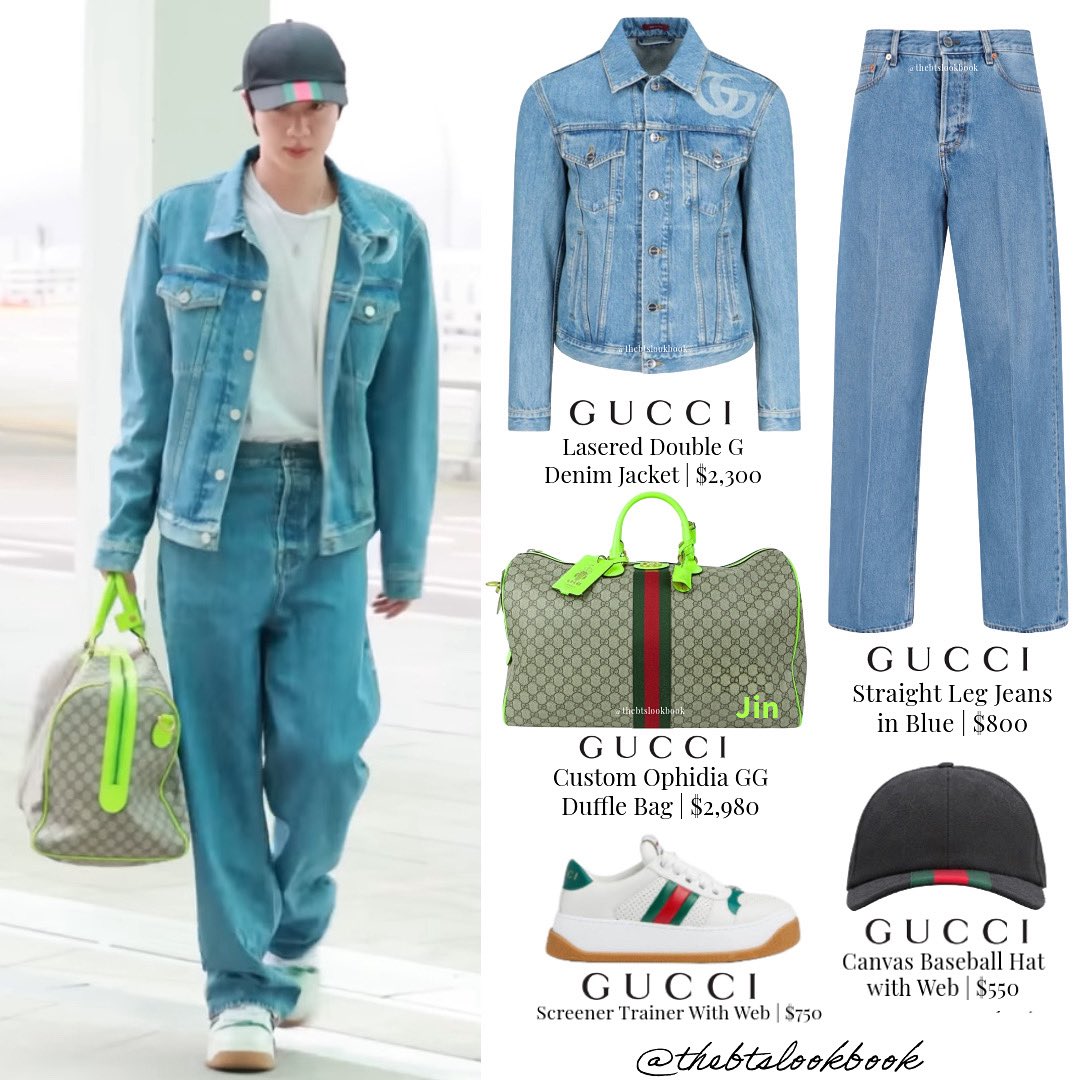 GUCCI インターロッキング　GG デニムジャケット　Gジャン　BTS着用 The BTS Lookbook on X: 
