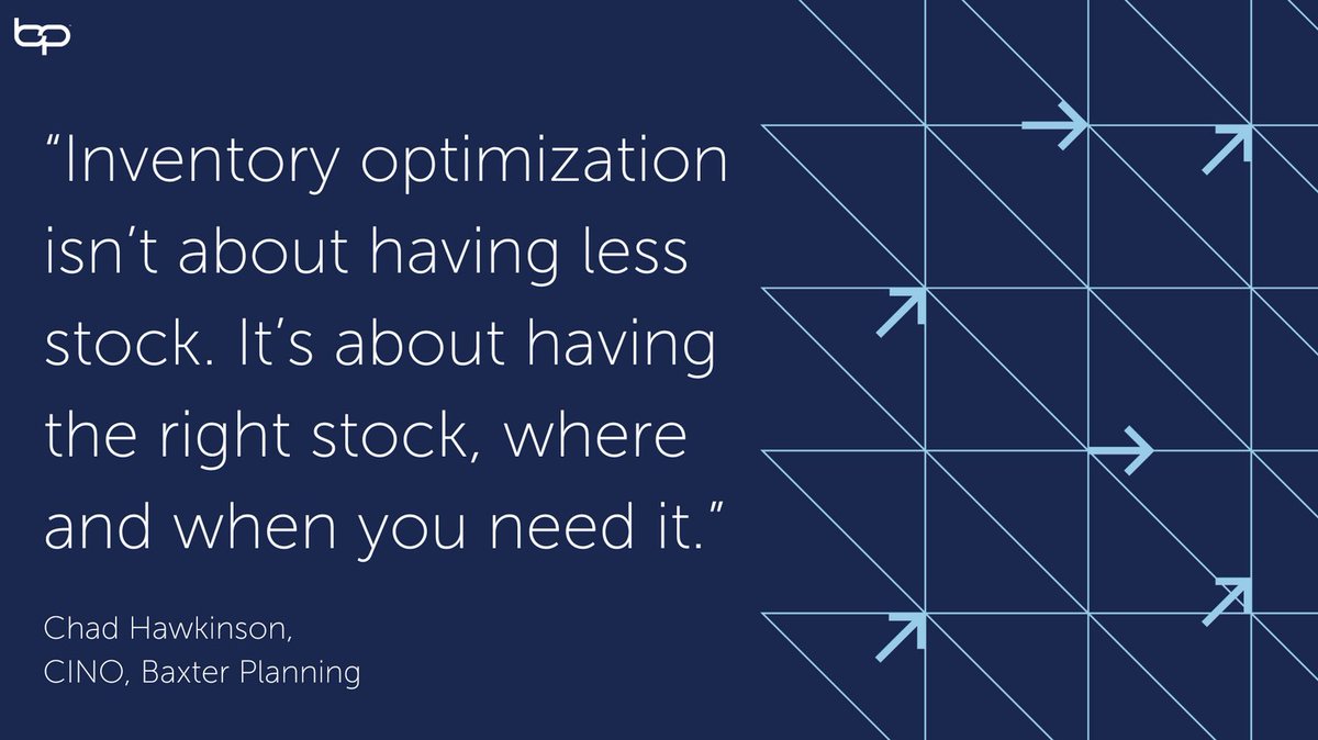 “You can have all the data in the world, but without the right predictive analytics for inventory, you’re still just guessing.” - Chad Hawkinson

Leaders are rethinking how they forecast, replenish, and optimize #inventory. 

baxterplanning.com/spare-parts-pl…