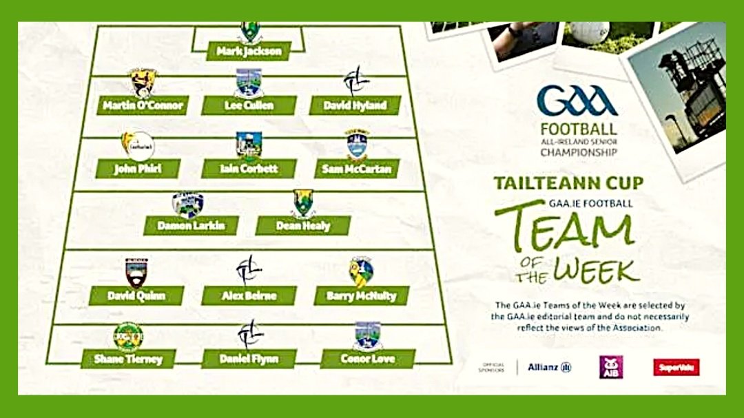 𝙏𝙖𝙞𝙡𝙩𝙚𝙖𝙣𝙣 𝘾𝙪𝙥 𝙏𝙚𝙖𝙢 𝙤𝙛 𝙩𝙝𝙚 𝙒𝙚𝙚𝙠 

Comhghairdeas to <a href="/DaingeanGAA/">Daingean GAA Club</a> player Shane Tierney on his selection to this week's Tailteann Cup team of the week.

Shane kicked over 5 points, 4 from play in a tricky fixture down in Waterford. He always made himself