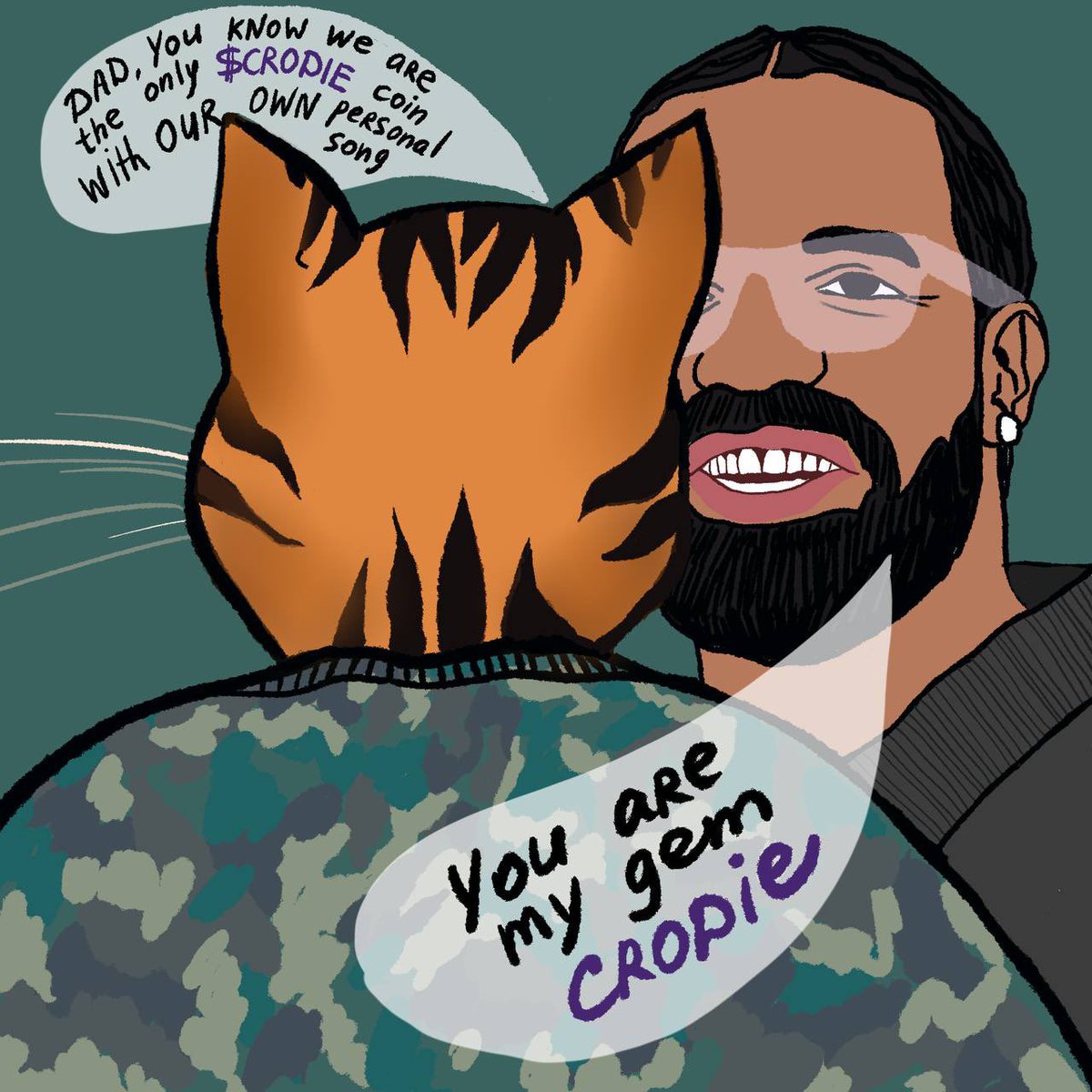 $CRODIE | Drake's Cat tweet media
