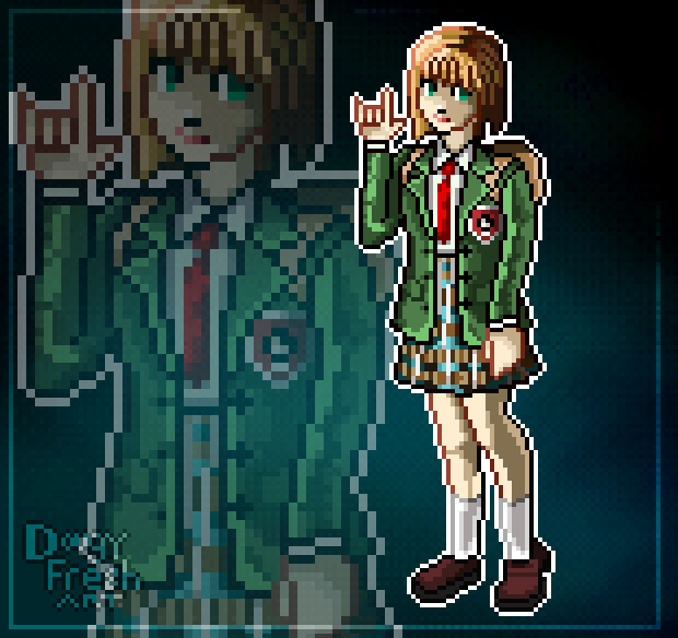 DigDougArt's tweet photo. Alyssa Hamilton (repost) 🕰️
#ClockTower3 #pixelart #PS2 https://t.co/1p2TrtToLT