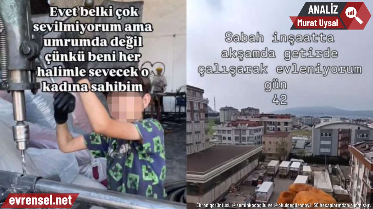 🗨️“Sabah inşaatta, akşam Getir’de çalışarak evleniyorum, gün 58.”
🗨️"Günde 12 saat çalışarak da bu vücut yapılır"
🗨️“Bugün pazar ama yine sanayideyiz.”

Yeni nesil işçiliğin Instagram günlükleri ne anlatıyor, ne gizliyor?

Murat Uysal'ın yazısı

evrensel.net/haber/554270/i…