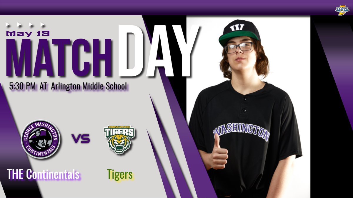 ⚾️ &gt; Baseball
🆚 &gt; Crispus Attucks 
⏰ &gt; 5:30pm
📍 &gt; Arlington Middle School