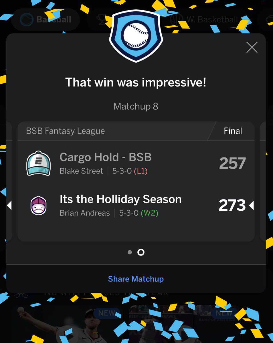 Got a little nervous on Sunday <a href="/radioofam/">a.r.m.</a> but pulled off the win! #BSBFantasy