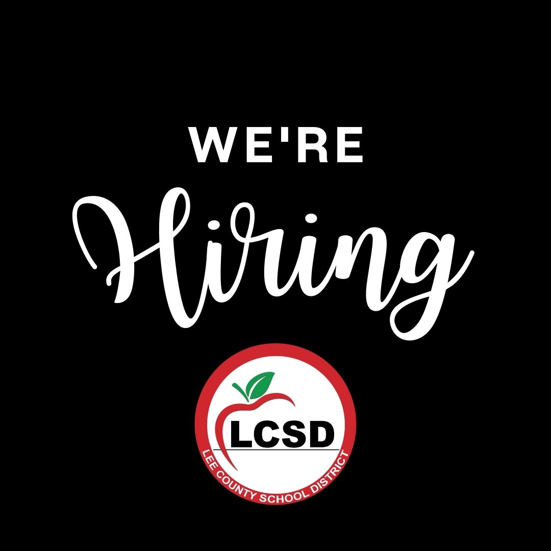 We currently have several job opportunities available at our schools!
The Lee County School District accepts all employment applications online. Please view our current openings and apply at activeapplicant.leecountyschools.us