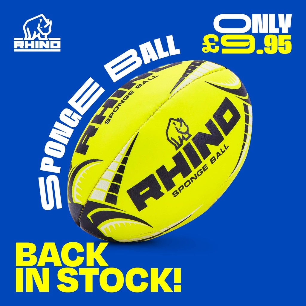 🟡 Fluorescent Yellow Sponge Balls are back! Perfect for safe skills practice anywhere — from the living room to the training pitch.

Shop via rhino.direct/collections/ru…

#Rugby #SpongeBall #RugbySkills