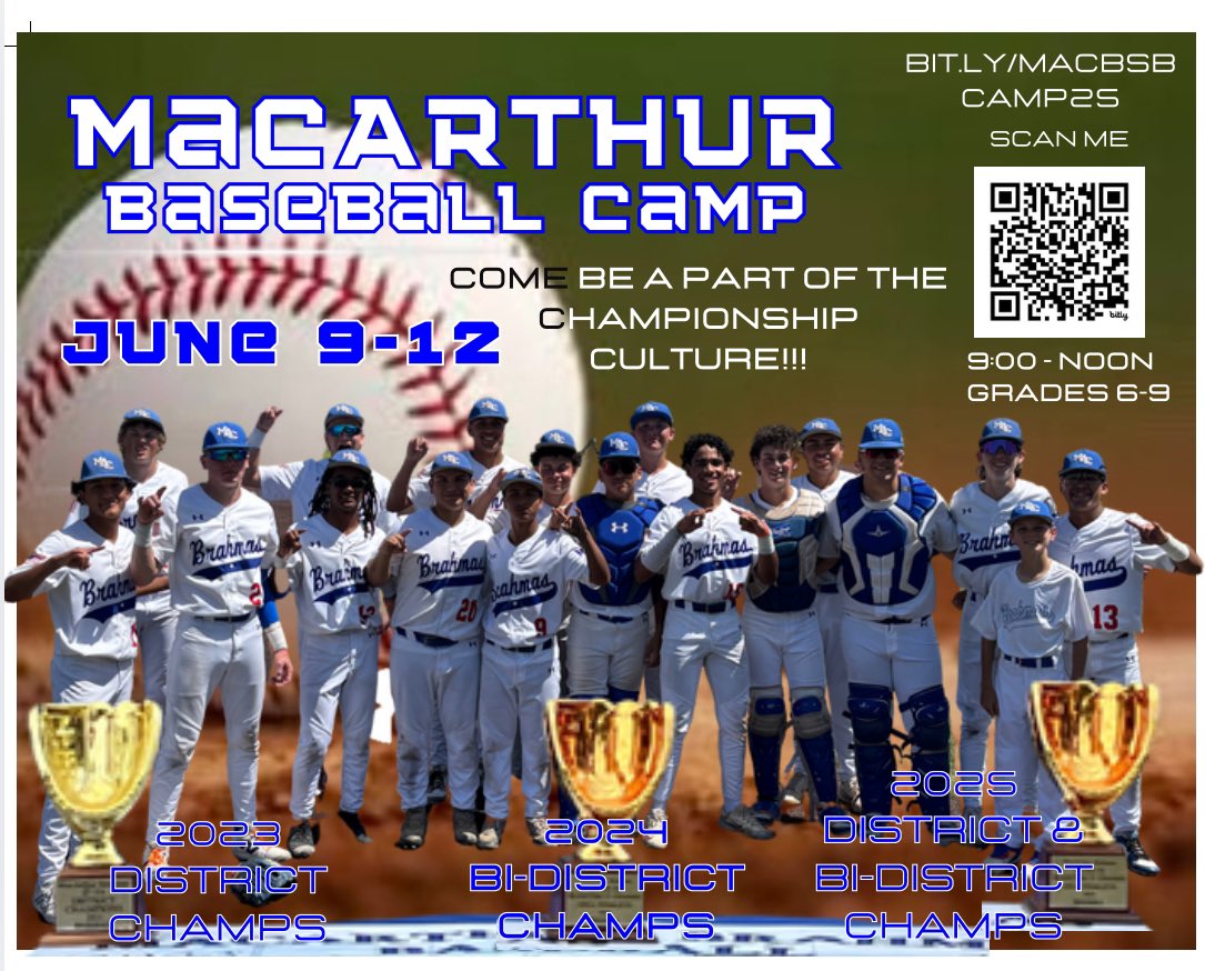 21 days left to get signed up!!! Come and learn “The Brahma Way To Play Baseball”