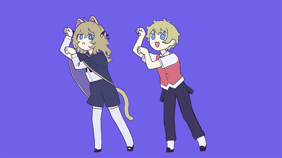 WYpurin's tweet image. 猫かと思ったけど魔術師？
トレス
（ティアの衣装はそのままだよ