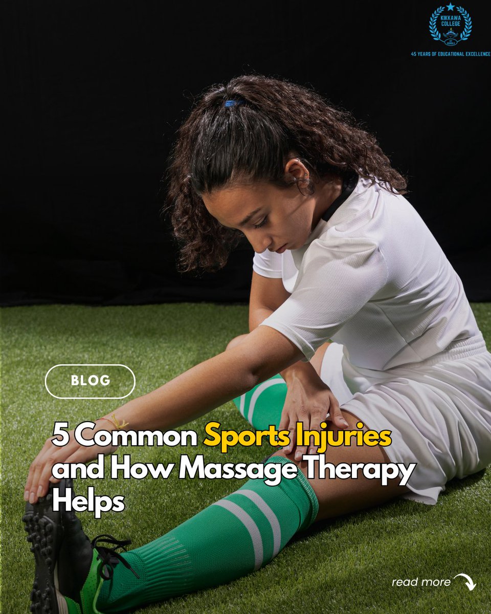 From sprains to sore muscles, sports injuries are common—but recovery doesn’t have to be slow. Discover how massage therapy speeds healing, reduces inflammation, and gets athletes back in the game faster.
Read more - ictschools.com/common-sports-…
#massagetherapy #sportsinjuries