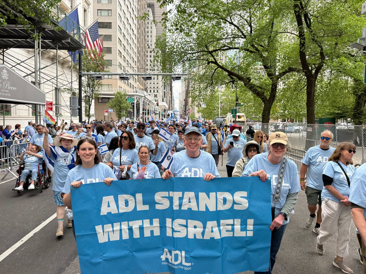 ADL New York / New Jersey (@adl_nynj) on Twitter photo ADL NY/NJ was proud to march in yesterday's <a href="/israeldayon5th/">Israel Day on Fifth</a> Parade to celebrate Israel and to amplify the calls to bring every hostage home. Thank you to all the supporters, volunteer leaders and staff who joined our ADL delegation! #AmYisraelChai #BringThemHomeNow ADL NY/NJ was proud to march in yesterday's <a href="/israeldayon5th/">Israel Day on Fifth</a> Parade to celebrate Israel and to amplify the calls to bring every hostage home. Thank you to all the supporters, volunteer leaders and staff who joined our ADL delegation! #AmYisraelChai #BringThemHomeNow